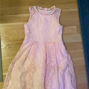 Us Angels Blush Lace Kids Dress